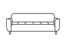 sofá linha ícones. mobília Projeto. coleção do sofá ilustração. moderno mobília conjunto isolado em branco fundo. vetor