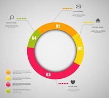 ilustração em vetor infográfico modelo de negócios