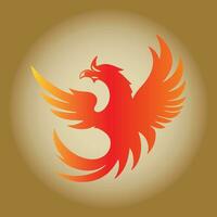 Fénix pássaro logotipo Projeto ícone símbolo vetor ilustração. Águia logotipo modelo.