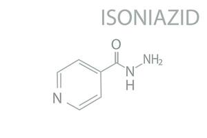 isoniazida molecular esquelético químico Fórmula vetor