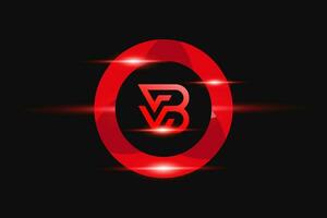 bv vermelho logotipo Projeto. vetor logotipo Projeto para negócios.