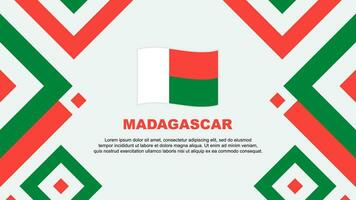 Madagáscar bandeira abstrato fundo Projeto modelo. Madagáscar independência dia bandeira papel de parede vetor ilustração. Madagáscar modelo