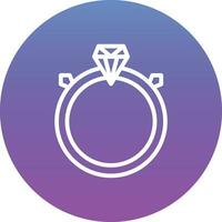 ícone de vetor de anel de casamento