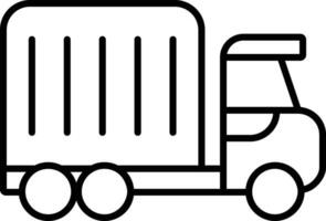 bens caminhão esboço vetor ilustração ícone