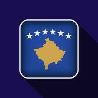 plano Kosovo bandeira fundo vetor ilustração