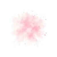 respingos de água em aquarela rosa abstrato em um fundo branco vetor