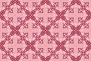 oriental desatado padronizar com Rosa cor. adequado para telha, têxtil, fundo, parede decoração e de outros vetor