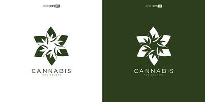 abstrato maconha, cannabis para cbd logotipo Projeto vetor