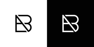minimalista carta b uma monograma logotipo Projeto vetor modelo