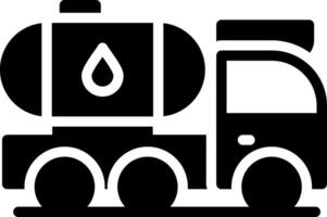 design de ícone criativo de caminhão-tanque vetor