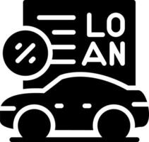 design de ícone criativo de empréstimo de carro vetor