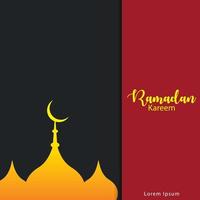 Festival islâmico ramadan kareem saudação design livre vetor