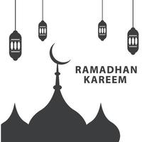 Festival islâmico ramadan kareem saudação design livre vetor