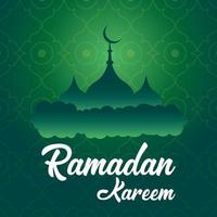 Festival islâmico ramadan kareem saudação design livre vetor