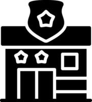 design de ícone criativo da delegacia de polícia vetor