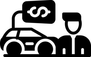 carro vendedor criativo ícone Projeto vetor