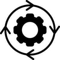 ciclo diagrama criativo ícone Projeto vetor