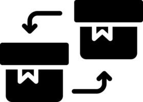 design de ícone criativo de substituição vetor