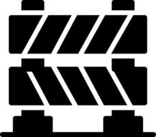 design de ícone criativo de barreira de estrada vetor