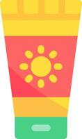 design de ícone criativo de protetor solar vetor
