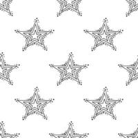 desatado padronizar com fofa estrelas rabisco para decorativo imprimir, invólucro papel, cumprimento cartões, papel de parede e tecido vetor