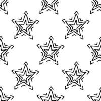 desatado padronizar com fofa estrelas rabisco para decorativo imprimir, invólucro papel, cumprimento cartões, papel de parede e tecido vetor