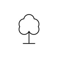árvore vetor forrado simples ícone
