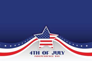 dia da independência 4 de julho fundo patriótico vetor