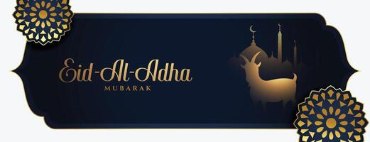 eid al adha Bakrid Mubarak muçulmano festival bandeira vetor