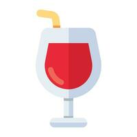 um ícone de design editável de copo de bebida vetor
