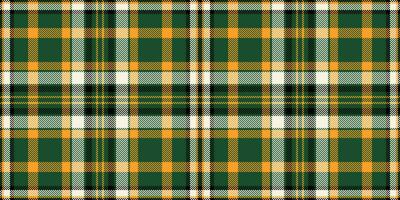 lado de fora têxtil desatado tecido, voga padronizar vetor textura. outono tartan fundo Verifica xadrez dentro verde e laranja cores.