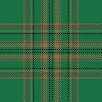 padrão xadrez xadrez na cor verde. textura de tecido sem costura. estampa têxtil tartan. vetor