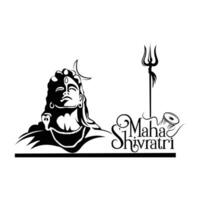 feliz maha Shivratri festival vetor Projeto