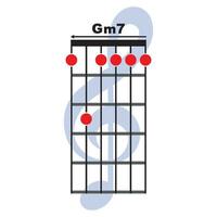 gm7 guitarra acorde ícone vetor