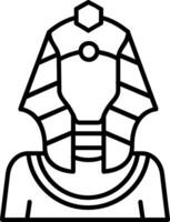 ícone da linha de faraó vetor