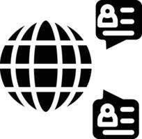 global comunicação vetor ícone