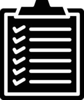ícone de vetor de lista de verificação de tarefas