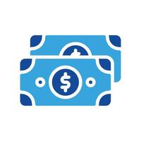dólar dinheiro ícone ou logotipo ilustração estilo. ícones comércio eletrônico. vetor