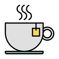 café ícone vetor ou logotipo ilustração esboço Preto cor estilo