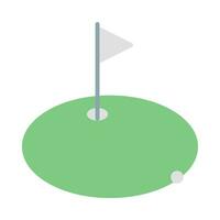 golfe ícone vetor ou logotipo ilustração plano cor estilo
