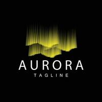 aurora logotipo, céu natureza panorama projeto, símbolo vetor ilustração modelo