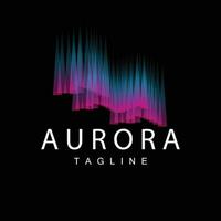 aurora logotipo, céu natureza panorama projeto, símbolo vetor ilustração modelo