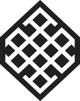 fusão de formas testemunho icônico geometria emblema Projeto poliescultura nexo criativo geométrico desenhos vetor