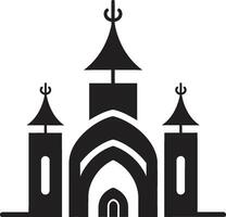 solene serenidade Igreja logotipo Projeto divino domínio icônico Igreja imagem vetor