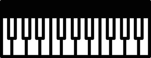 teclado sólido glifo vetor ilustração