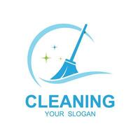 casa limpeza Serviços logotipo Projeto vetor. isto logotipo é perfeito para limpeza e manutenção Serviços vetor