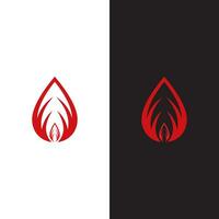 uma vermelho e Preto logotipo com uma solta do sangue ou fogo vetor