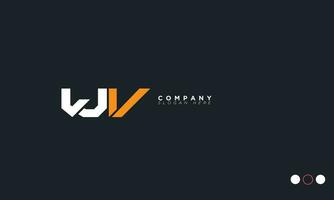 wv letras do alfabeto iniciais monograma logotipo vw, w e v vetor