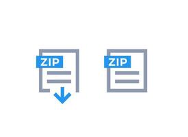 arquivo zip, download de ícones de arquivo vetor
