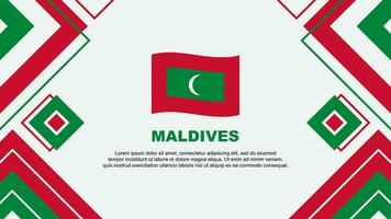Maldivas bandeira abstrato fundo Projeto modelo. Maldivas independência dia bandeira papel de parede vetor ilustração. Maldivas fundo